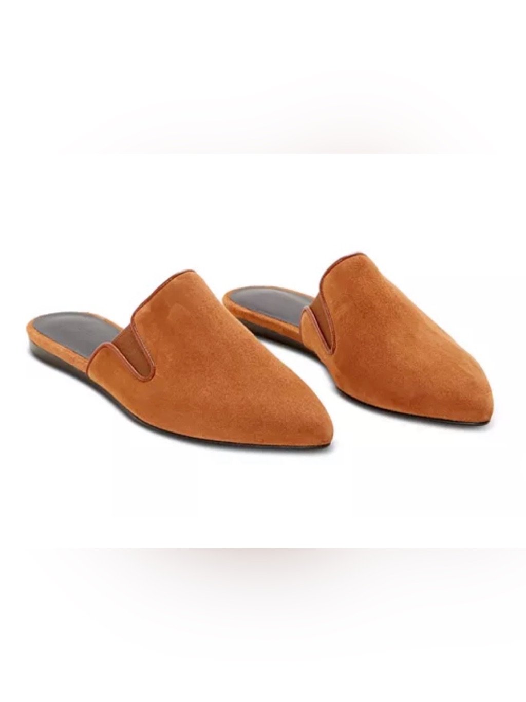Jenni Kayne Suede Saddle Mules Size 5.5 Brand New